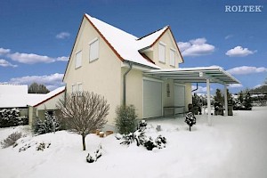 Predokenske rolete RONDO, bela, bela
