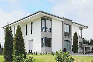 Predokenske rolete QUADRO, RAL 7016, srebrna