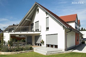 Nadokenske rolete, srebrna, RAL 7016