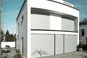 Nadokenske rolete, srebrna, RAL 7016