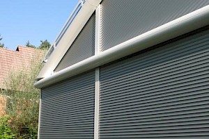 Poševne rolete TRENDO-RONDO, bela, sivi aluminij