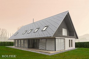 Nadokenske zunanje žaluzije HERO.5, lamela P, srebrna, RAL 7016