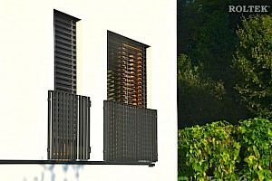Nadokenske zunanje žaluzije HERO.5, lamela S, RAL 7016, RAL 7016